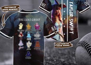 Halloween Baseball Jersey Personalized Swifties All Album Shirt All Over Printed The Eras Ghost Halloween Costume Taylor Swift Eras Tour Jersey Gift For Taylor Swift Fan laughinks 1