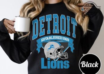 Vintage Detroit Lions Sweatshirt Tshirt Hoodie Mens Womens Kids Detroit Lions Football Fan Gift 2023 Game Day Shirts Lions 90S Style Nfl Sport T Shirt laughinks 1