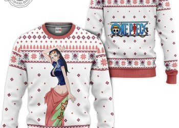 feature image Nico Robin Custom Ugly Christmas Sweater Tgv hozzify 1