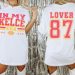 Swift And Kelce Era Comfort Colors Tshirt Vintage Swift Tshirt Loving Him Was Red Shirt Kelce Eras Tour Shirt Kc Football Travis And Taylor revetee 1