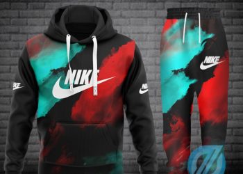 Sport Brand Nike Watercolor Hoodie Long Pants dengzone 1