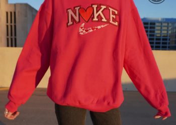 feature image Nike Much Love Embroidered Sweatshirt Vintage Nike Swoosh Embroidery Shirts Tshirt Hoodies Gift Nike Heart Tees laughinks 1