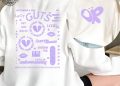Olivia Guts Tour Track List Aesthetic Sweatshirt Olivia Rodrigo Guts Shirt Album Tracklist Tee Olivia Rodrigo Merch Teenager Girl Gifts Unique revetee 1
