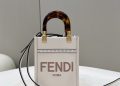 feature image Fendi Sunshine Shopper White Mini Bag For Woman 13Cm5in gostylity 1