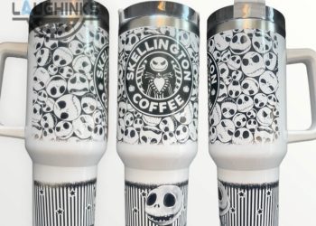feature image Jack Skellington 40Oz Quencher Tumbler Cup 40 Oz Stainless Steel Stanley Cups Dupe With Handle laughinks 1