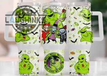 feature image 40 Oz. Oogie Boogie Quencher Tumbler Stainless Steel 40Oz Stanley Tumbler Cup Dupe With Handle laughinks 1