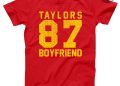 Taylors Boyfriend 87 Kansas City Fan Football Party Funny Outfit Cute Top Humor Tee Xs 5X Soft Unisex T Shirt Unique revetee 1