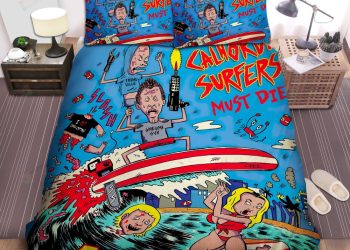 feature image Beavis And Butthead In Parody Vintage Film Poster Bed Sheets Spread Comforter Duvet Cover Bedding Sets elitetrendwear 1
