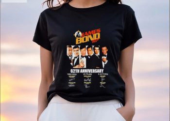 feature image James Bond 007 62Th Anniversary 1962 2024 Signatures Shirt hotcouturetrends 1