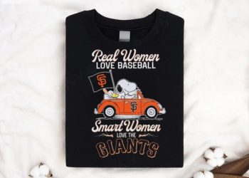 feature image Peanuts Snoopy And Woodstock On Car Real Women Love Baseball Smart Women Love The San Francisco Giants Shirt hotcouturetrends 1