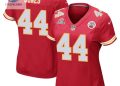 feature image Cam Jones 44 Kansas City Chiefs 2024 Divisional Patch Game Women Jersey Red stylepulseusa 1