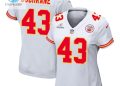 feature image Jack Cochrane 43 Kansas City Chiefs 2024 Divisional Patch Game Women Jersey White stylepulseusa 1