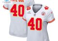 feature image Ekow Boyedoe 40 Kansas City Chiefs Super Bowl Lviii Patch Game Women Jersey White stylepulseusa 1