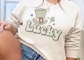 feature image St Patricks Day Sweatshirt Leprechaun Sweatshirt Shamrock Sweatshirt St Pattys Day Sweatshirt Irish Day Sweatshirt Cute Shirt Tshirt Sweatshirt Hoodie hahathreads 1