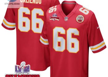 feature image Mike Caliendo 66 Kansas City Chiefs Super Bowl Lviii Champions 4 Stars Patch Game Men Jersey Red stylepulseusa 1