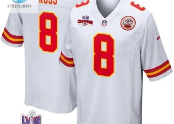 feature image Justyn Ross 8 Kansas City Chiefs Super Bowl Lviii Champions 4 Stars Patch Game Men Jersey White stylepulseusa 1