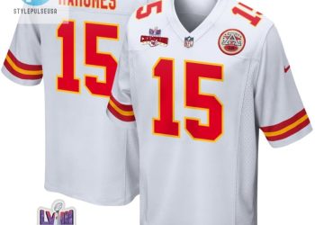 feature image Patrick Mahomes 15 Kansas City Chiefs Super Bowl Lviii Champions 4 Stars Patch Game Men Jersey White stylepulseusa 1