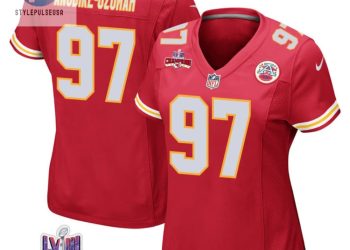 feature image Felix Anudikeuzomah 97 Kansas City Chiefs Super Bowl Lviii Champions 4 Stars Patch Game Women Jersey Red stylepulseusa 1