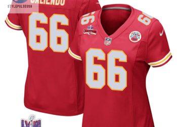 feature image Mike Caliendo 66 Kansas City Chiefs Super Bowl Lviii Champions 4 Stars Patch Game Women Jersey Red stylepulseusa 1