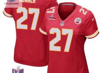 feature image Chamarri Conner 27 Kansas City Chiefs Super Bowl Lviii Champions 4 Stars Patch Game Women Jersey Red stylepulseusa 1