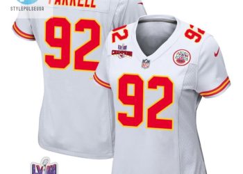 feature image Neil Farrell 92 Kansas City Chiefs Super Bowl Lviii Champions 4 Stars Patch Game Women Jersey White stylepulseusa 1