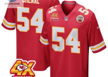 feature image Leo Chenal 54 Kansas City Chiefs Super Bowl Lviii Champions 4X Game Men Jersey Red stylepulseusa 1