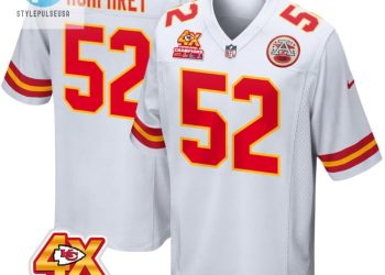 feature image Creed Humphrey 52 Kansas City Chiefs Super Bowl Lviii Champions 4X Game Men Jersey White stylepulseusa 1
