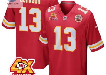 feature image Nazeeh Johnson 13 Kansas City Chiefs Super Bowl Lviii Champions 4X Game Men Jersey Red stylepulseusa 1
