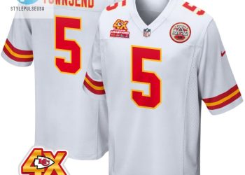 feature image Tommy Townsend 5 Kansas City Chiefs Super Bowl Lviii Champions 4X Game Men Jersey White stylepulseusa 1