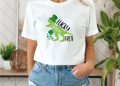 feature image Lucky Saurus Rex Shirt St Patricks Day Shirt Dinosaur Shirt Irish Kids Shirt Kids St Patricks Day Shirt Funny Lucky Shirt Trex Shirt Tshirt Sweatshirt Hoodie hahathreads 1