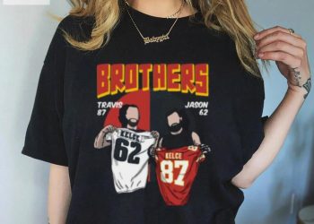 feature image Kelce Brothers Comic Style T Shirt hotcouturetrends 1