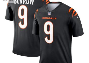 feature image Mens Cincinnati Bengals Joe Burrow Nike Black Legend Jersey stylepulseusa 1