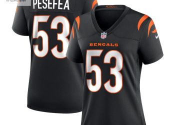 feature image Womens Cincinnati Bengals Tj Pesefea Nike Black Team Game Jersey stylepulseusa 1