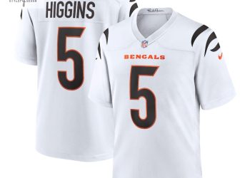 feature image Mens Cincinnati Bengals Tee Higgins Nike White Game Jersey stylepulseusa 1