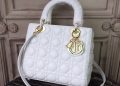 feature image Christian Dior Medium Lady Dior Bag Gold Toned Hardware White For Women 24Cm9in Cd buzzbify 1