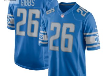 feature image Mens Detroit Lions Jahmyr Gibbs Nike Blue 2023 Nfl Draft First Round Pick Game Jersey stylepulseusa 1