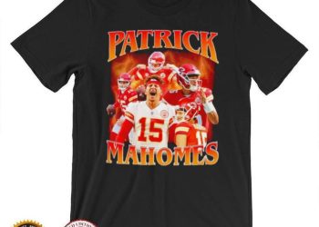 feature image Patrick Mahomes Number 15 Kansas City Chiefs Football Player Portrait Lightning Shirt hotcouturetrends 1