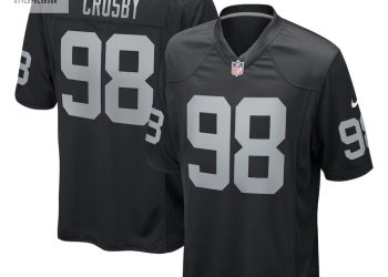 feature image Mens Las Vegas Raiders Maxx Crosby Nike Black Game Jersey stylepulseusa 1