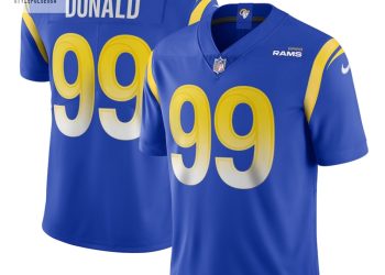 feature image Mens Los Angeles Rams Aaron Donald Nike Royal Vapor Limited Jersey stylepulseusa 1