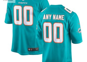feature image Mens Miami Dolphins Nike Aqua Custom Game Jersey stylepulseusa 1