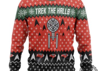 feature image 3D S.T Trek The Halls Christmas Edition Custom Ugly Sweater Near Me Funny 3D Tshirts Sweatshirts Hoodies Mens Womens beeteehouse 1