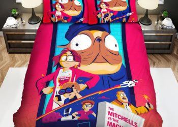 feature image The Mitchells Vs The Machines Movie Poster Art Bed Sheets Spread Comforter Duvet Cover Bedding Sets elitetrendwear 1