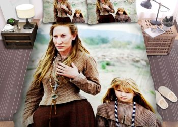 feature image The Missing I 2003 The Girl And A Little Girl In Movie Scene Bed Sheets Spread Comforter Duvet Cover Bedding Sets elitetrendwear 1
