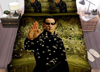 feature image The Matrix Bullets Stopping Bed Sheets Duvet Cover Bedding Sets elitetrendwear 1