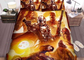 feature image The Mandalorian Characters In Comic Art Bed Sheets Spread Comforter Duvet Cover Bedding Sets elitetrendwear 1