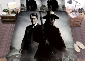 feature image The Man Who Shot Liberty Valance 1962 Movie Poster Theme Bed Sheets Spread Comforter Duvet Cover Bedding Sets elitetrendwear 1
