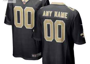 feature image Mens New Orleans Saints Nike Black Custom Game Jersey stylepulseusa 1