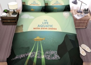 feature image The Life Aquatic With Steve Zissou 2004 Movie Submarine Under The Water Bed Sheets Spread Comforter Duvet Cover Bedding Sets elitetrendwear 1