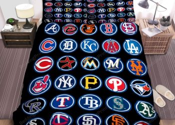 feature image Mlb All Teams Logo Bed Sheets Spread Duvet Cover Bedding Set Ver 8 elitetrendwear 1