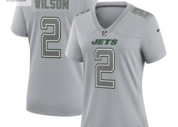 feature image Womens New York Jets Zach Wilson Nike Gray Atmosphere Fashion Game Jersey stylepulseusa 1